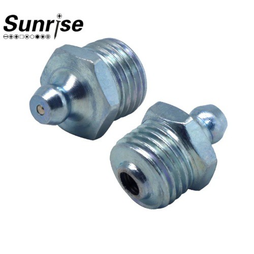 SYD-923 Galvanized steel white zinc plated 14-19 bsp straight grease nipple gun fitting 2 SYD-923 Galvanized steel white zinc plated 14-19 bsp straight grease nipple gun fitting 2