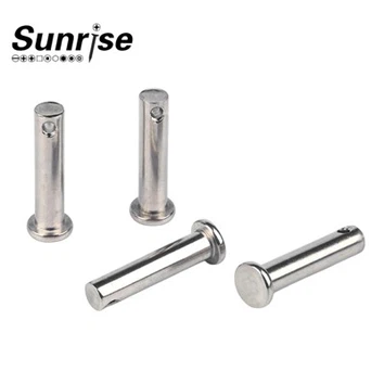 Pin dowel padat baja stainless steel dengan lubang