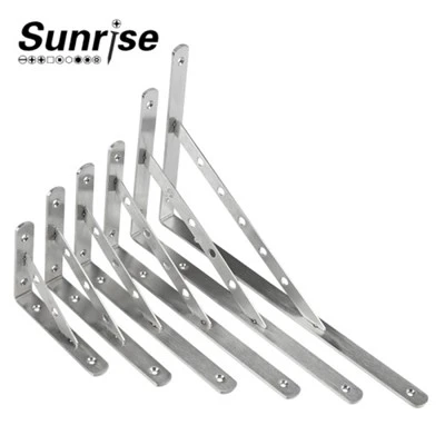 Braket segitiga stainless steel, rak dinding yang menebal