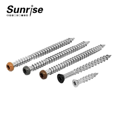 Sekrup Chipboard Countersunk Penggerak Torx Komposit Kayu
